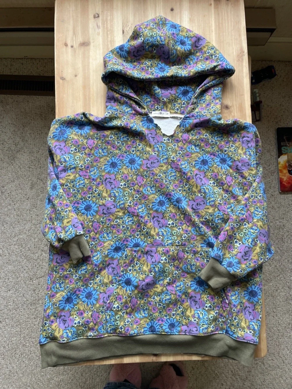 Natural Life Bohemian Oversized Floral Hoodie - Picture 10 of 14